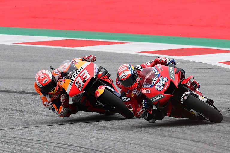 Andrea Dovizioso und Marc Marquez auf dem Red Bull Ring 2019