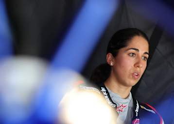 Maria Herrera fuhr beim Test die klare Bestzeit