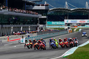 Start zum Großen Preis von Malaysia – ohne Marc Marquez