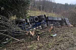Der verunglückte Transporter vom Kawasaki-Team Bolliger Switzerland