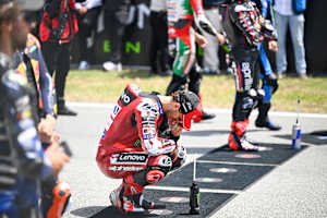 Mitten drin im Drama-GP von Catalunya: Ducati-Pilot Pecco Bagnaia