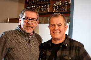 John McMcGuinness (re.) mit dem Autor