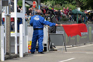 Das freie Training der Klassen Superbike/Superstock musste gestoppt werden