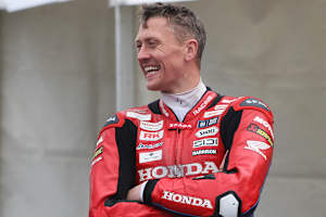 Dean Harrison hat nach seiner Trainingsbestzeit gut lachen