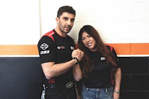 Bagger-Team: Andrea Iannone Angela Khuu von Niti Racing
