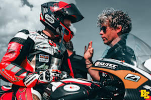 Moritz Jenkner mit Papa Steve