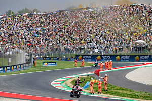 Auch Pecco Bagnaia wurde in Mugello gefeiert