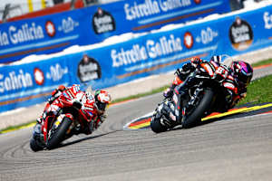 Guter Verteidiger: Jorge Martin hielt dem Druck von Pecco Bagnaia stand
