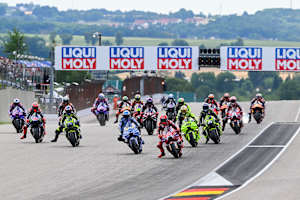 Kein Chaos: Der Start zum Deutschland-GP auf dem Sachsenring