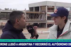 Valentin Perrone beim Ortstermin in Buenos Aires
