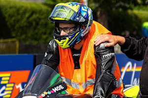 Moritz Klaus vor der ersten Runde auf dem Snaefell Mountain Course