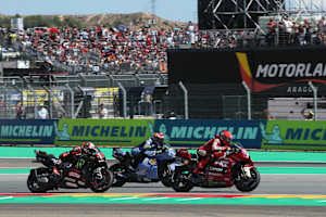 Die Marquez-Brüder überrumpelten Aprilia-Pilot Marco Bezzecchi