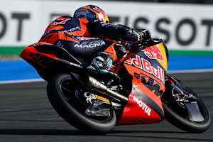 Im Finale gelang Valentin Perrone (Tech3) die Moto3-Bestzeit