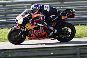 Intact-GP-Moto2-Pilot Senna Agius testete erstmals die MotoGP-KTM