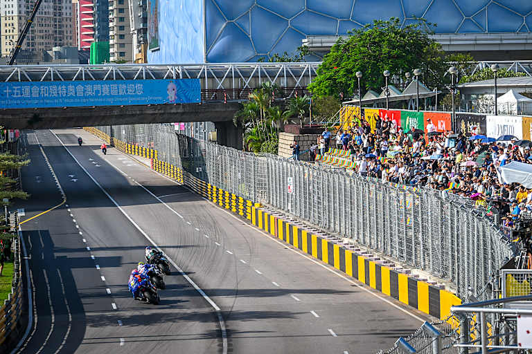 Macau Motorcycle GP: Der «Tanz» zwischen Leitplanken und Steinmauern