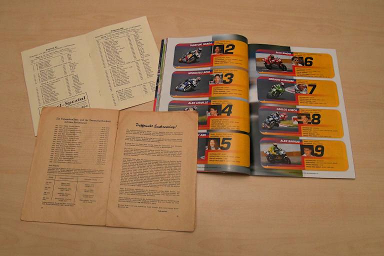 Historische Sachsenring-Programmhefte