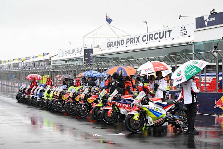 Mehr als eine Parade der MotoGP war am Sonntag nicht möglich
