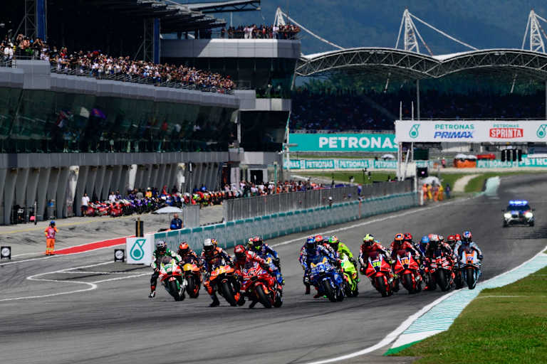 Start zum Großen Preis von Malaysia – ohne Marc Marquez