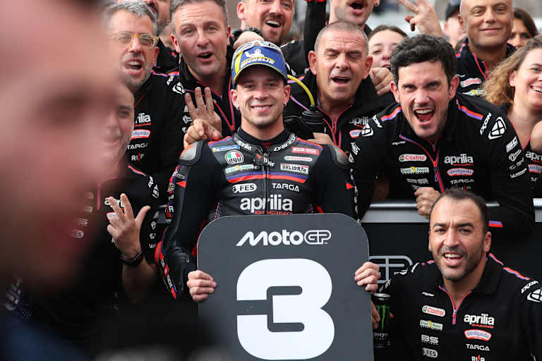 Platz 3 beim Japan-GP für Aprilia-Werksfahrer Marco Bezzecchi