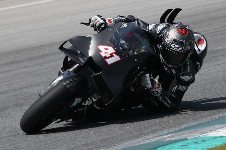 Januar 2026: Aleix Espargaro auf der 1000er-MotoGP-Honda