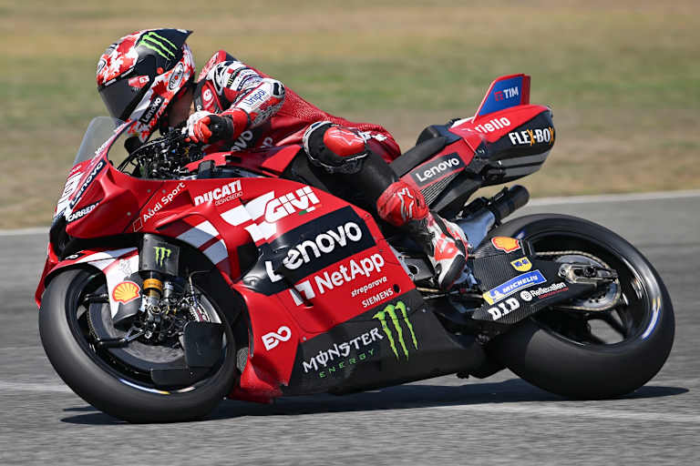 Gut in Fahrt: Ducati-Werksfahrer Pecco Bagnaia