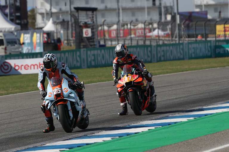 Bis kurz vor Ende noch vor Pedro Acosta: Aprilia-Pilot Raul Fernandez