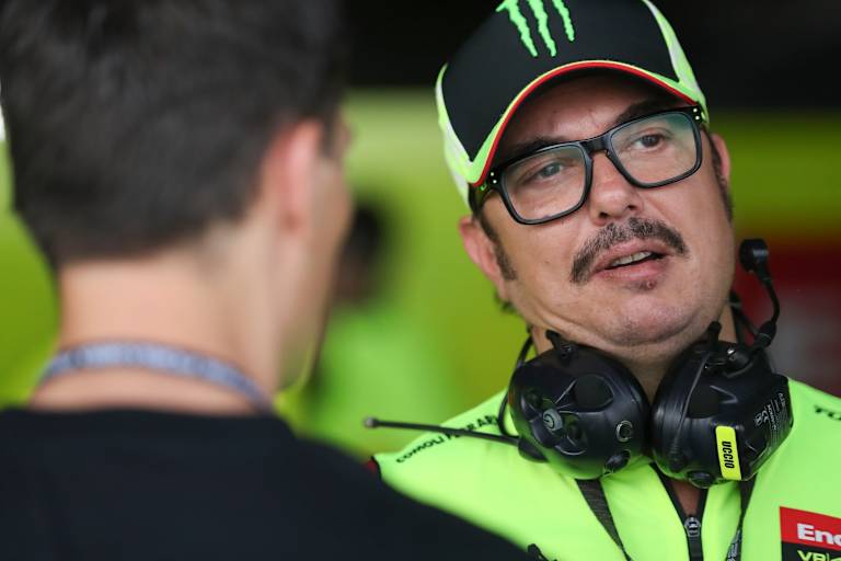 Verantwortlich für das Team von Freund Valentino Rossi: «Uccio» Salucci