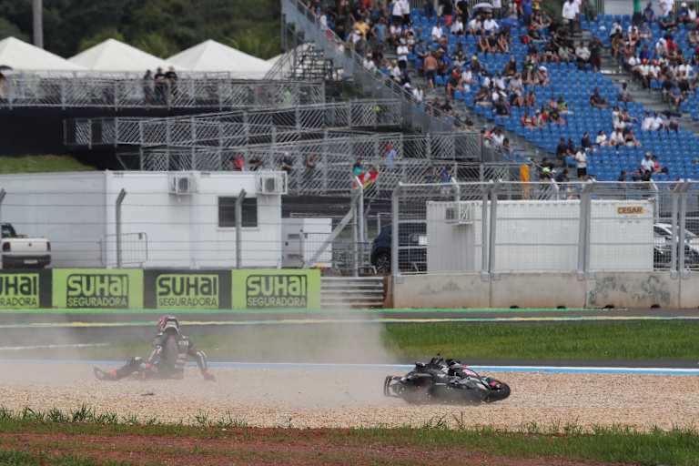 Auch Jorge Martin ging im Q2 in Brasilien zu Boden