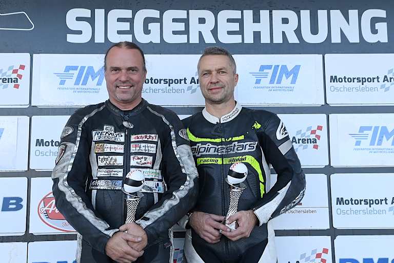 Michael Grabmüller (li. mit Ondra Kopecky): Sieg zum Abschluss der Karriere