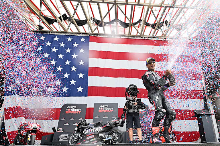 Nach 511 Tagen wieder zurück auf der Siegerbühne: Jorge Martin