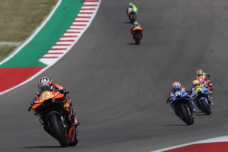 Trieb ie KTM in Austin zum hohem Topspeed: Enea Bastianini