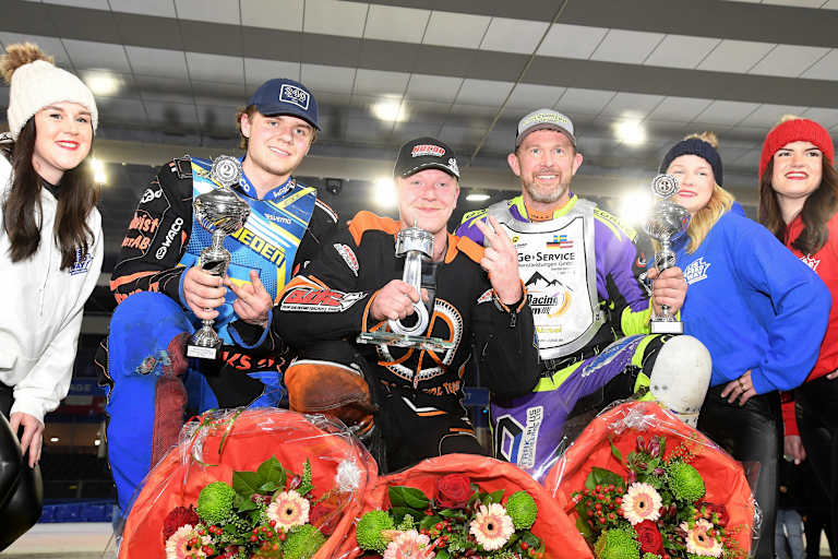 Die Top-3 (v.l.): Bjoerklin, Reitsma und Cooper