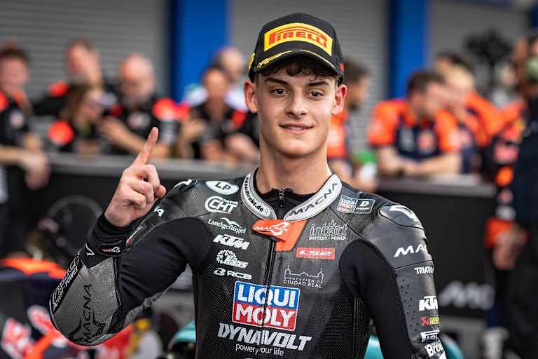 Derzeit verletzt: Aussichstreicher Intact-Moto3-Neuzugang David Almansa