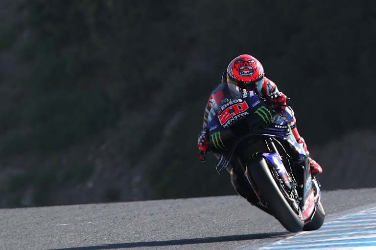 Wutausbruch auf französich: Fabio Quartararo holte 2025 in Jerez die Pole