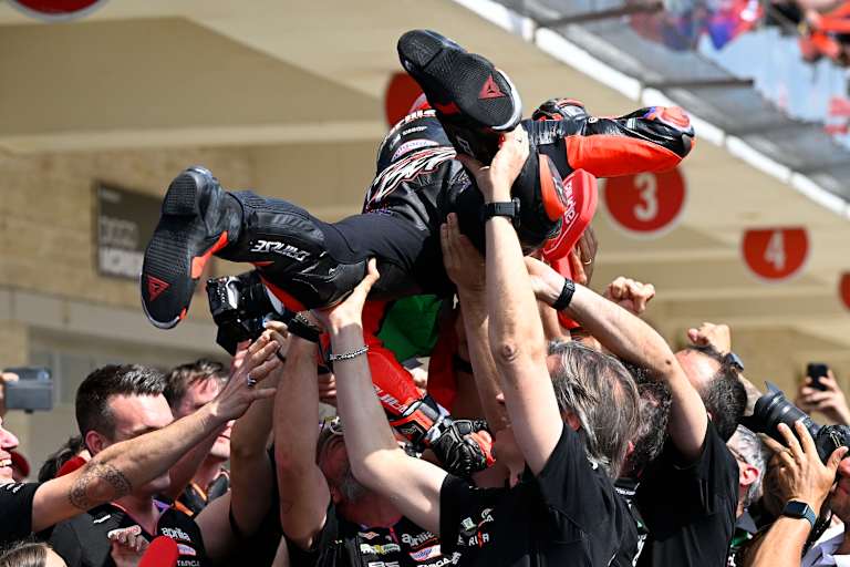 Standard: Die letzten fünf MotoGP-GP-Siege gingen an Bezzecchi und Aprilia