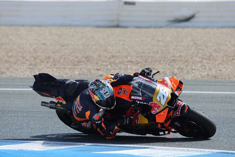 Schnellster, auf der Geraden: KTM-Testfahrer Dani Pedrosa