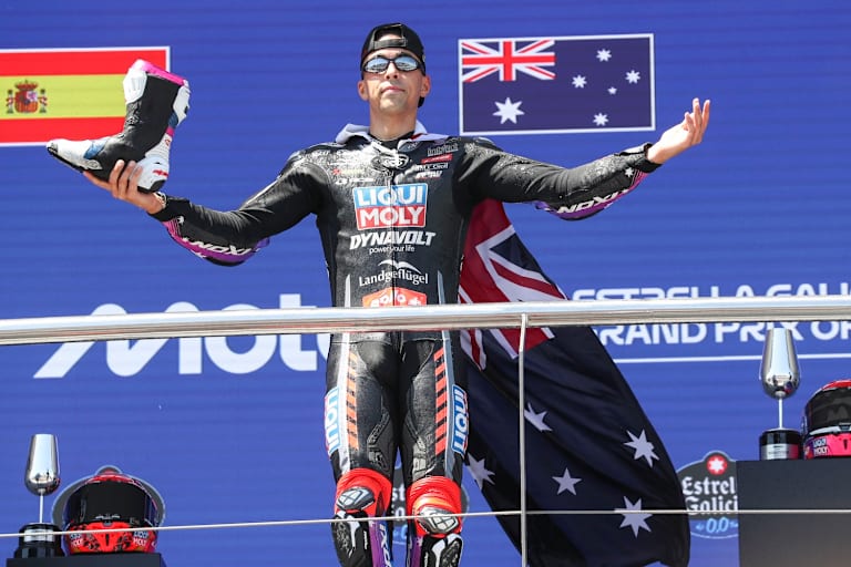 Senna Agius feierte in Jerez den zweiten Moto2-Sieg in Folge