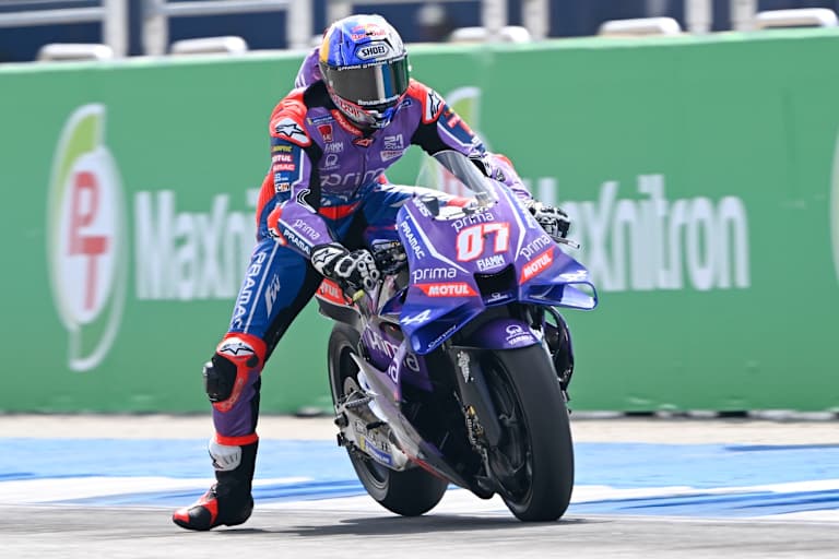 Hadert noch beim Anbremsen: Pramac-Rookie Razgatlioglu