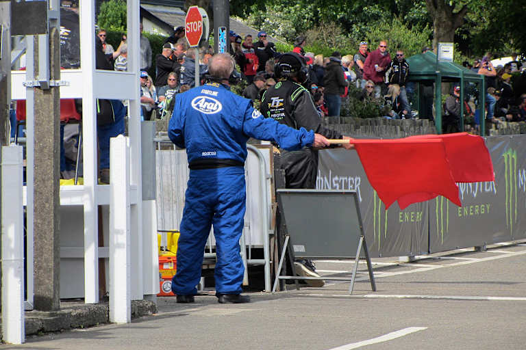 Das freie Training der Klassen Superbike/Superstock musste gestoppt werden