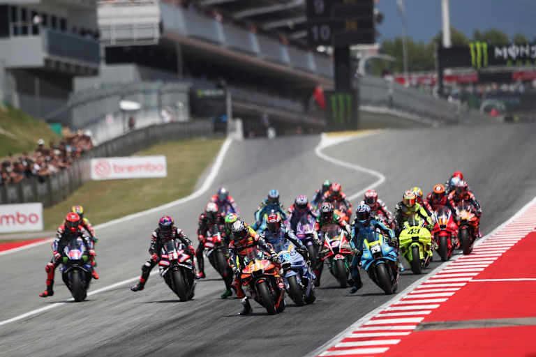 Kritisch: Die Startphase in der MotoGP