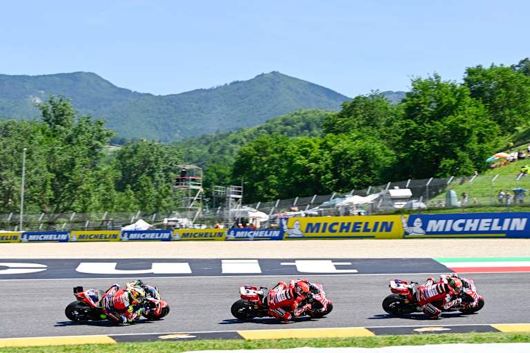 Dreikampf mit Marc Marquez, Bagnaia und Rookie Moreira
