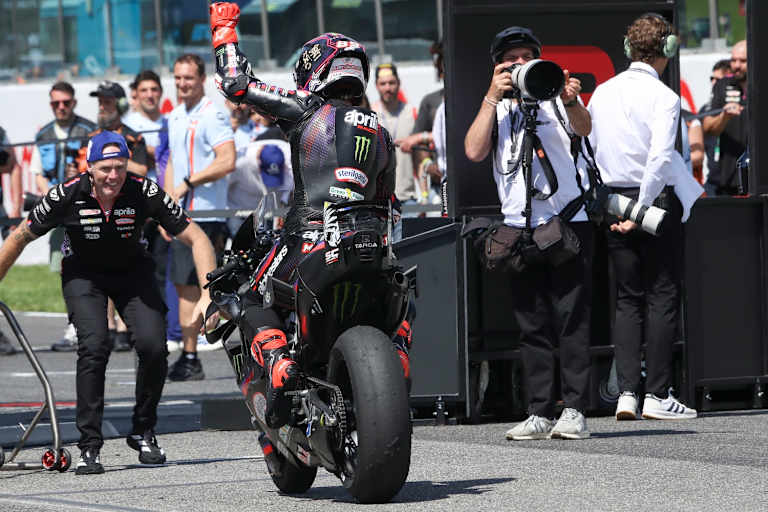 Happy: Jorge Martin landete im Sprint auf Platz 2