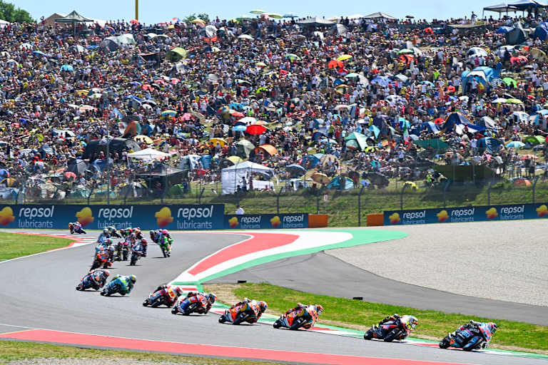 WM-Leader Quiles (Nr. 28) führte auch in Mugello, wurde aber nur Elfter