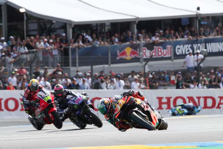 KTM-Pilot Acosta (4.) vor Fabio Quartararo und Joan Mir