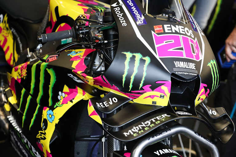 Die Werks-Yamaha von Fabio Quartararo im Le Mans-Design