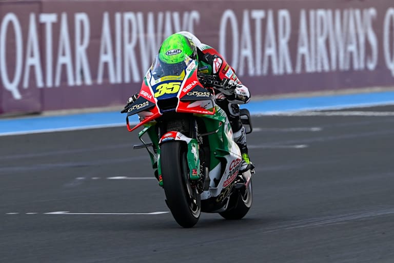 Der 40-jährige Cal Crutchlow auf der MotoGP-Honda von LCR