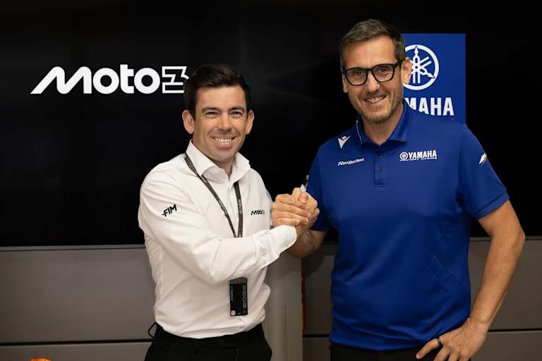 Moto3-Partner für sechs Jahre: Yamaha und MotoGP-Management in Assen