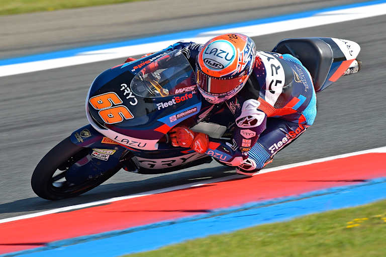 Joel Kelso beendete das Moto3-Zeittraining in Assen auf Platz 1