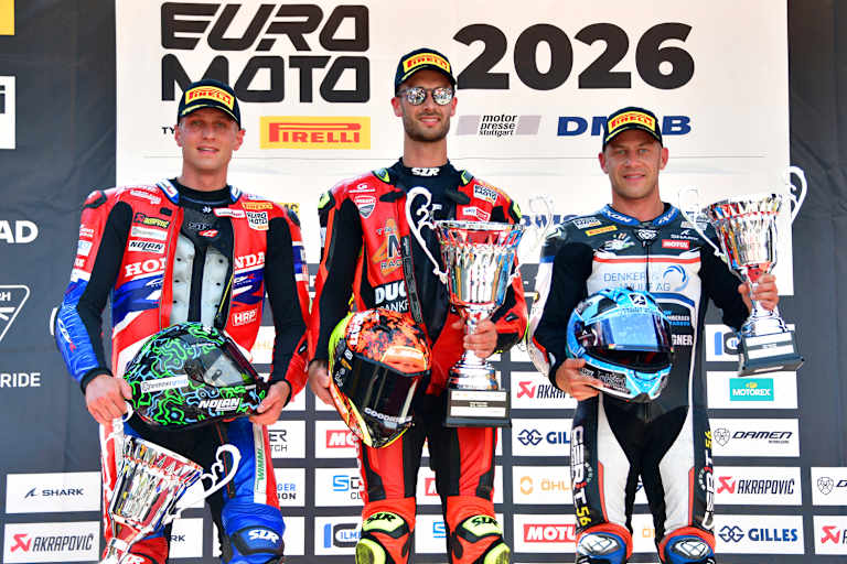 Die Sieger und Platzierten aus SBK-Lauf 1