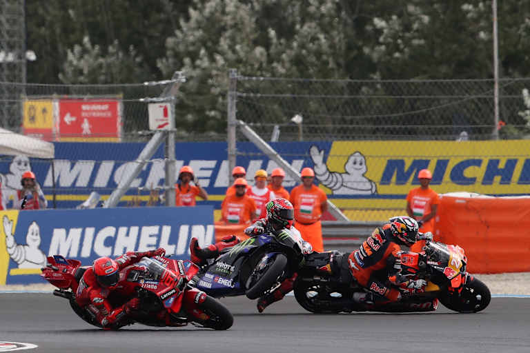 Aufregung: Fabio Quartararo traf Bastianini, Marc Marquez entwischte